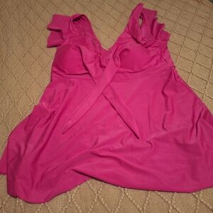 SHEIN Pink One Piece Tankini Size 2X